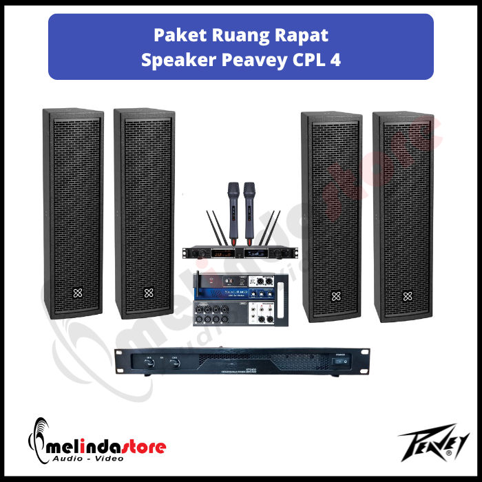 Paket Sound System Ruang Rapat Speaker Peavey - 4 Speaker